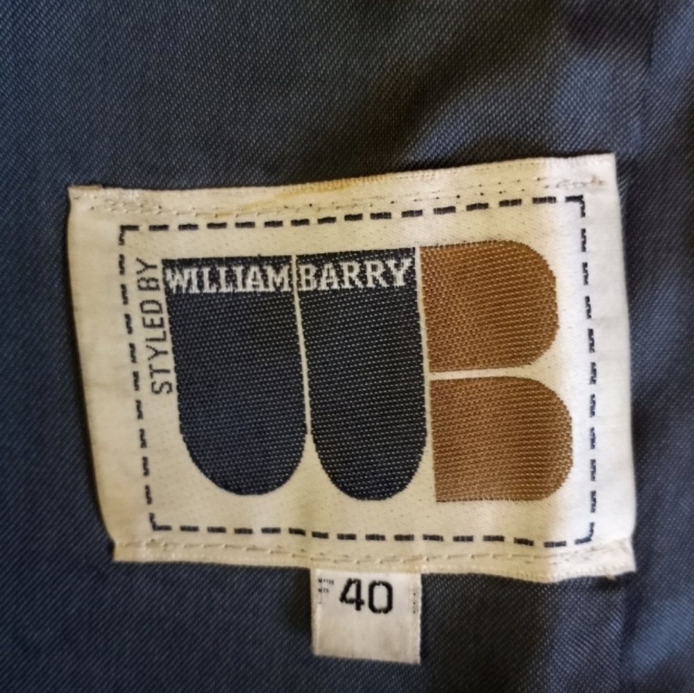 Vintage Leather William Barry 70s Wide Lapel Western Yoke Chocolate Brown Coat L - Picture 12 of 12